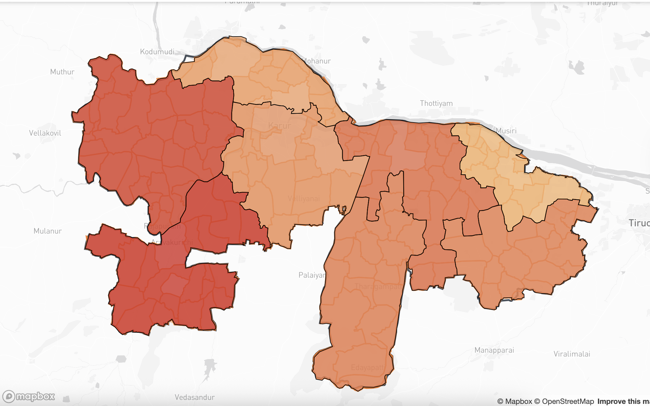 Karur Dashboard & Block Accessibility Analysis