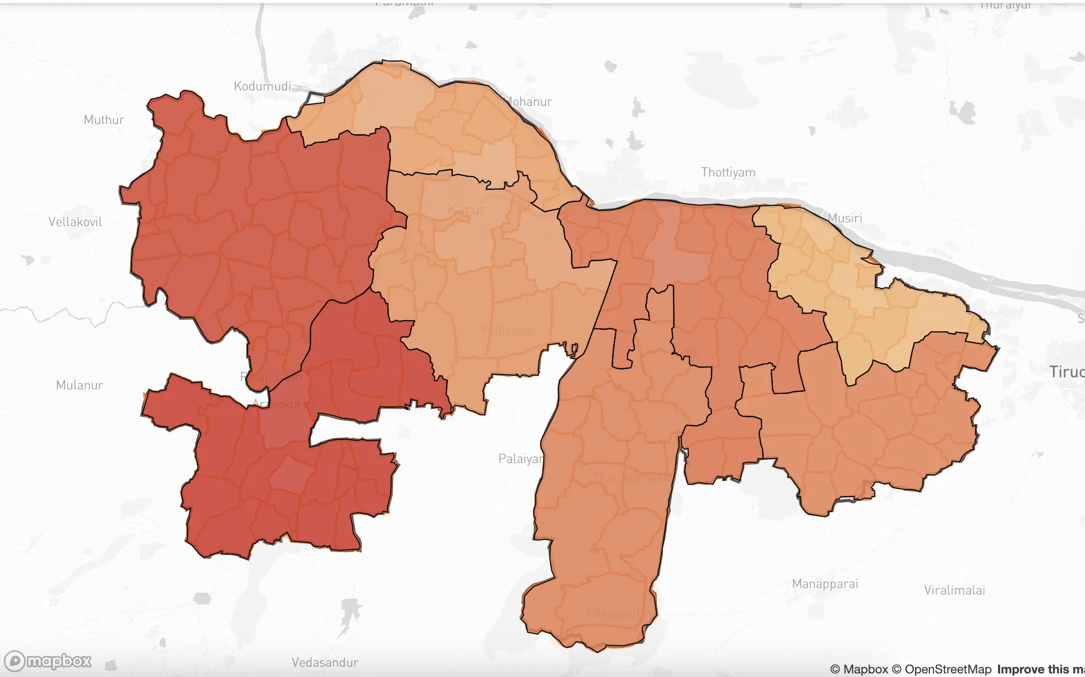 Karur Dashboard & Block Accessibility Analysis